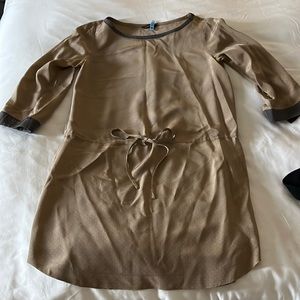 Club Monaco, mini silk, shirt dress, polka dots, size 2